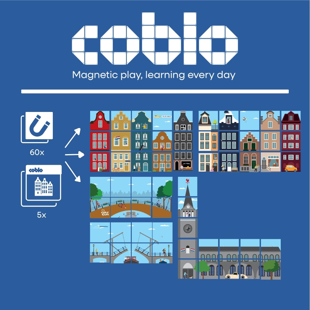 Coblo Toppers Little Amsterdam 60 stuks (1 omdoos: 20 stuks)
