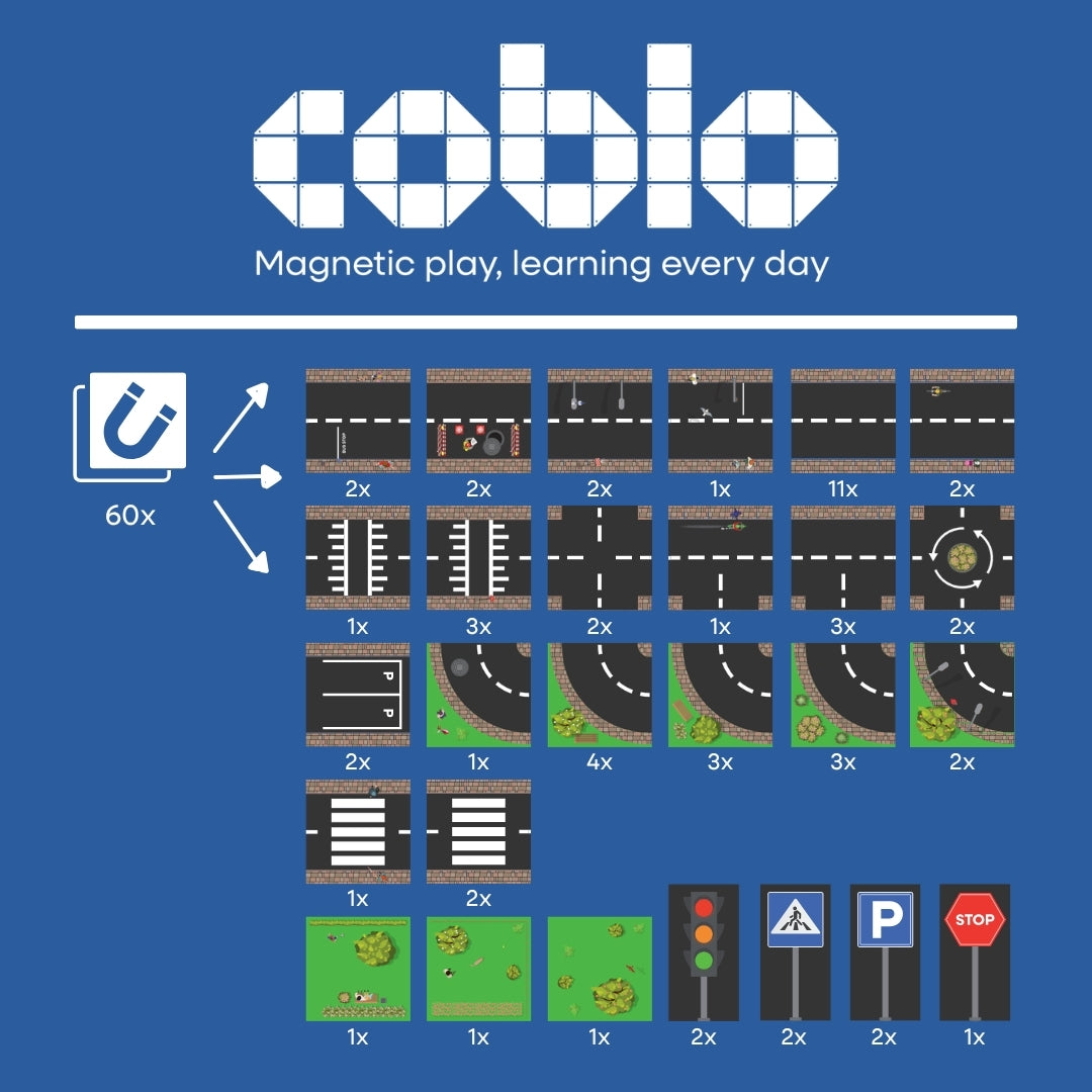 Coblo Toppers Wegen 60 stuks (1 omdoos: 20 stuks)