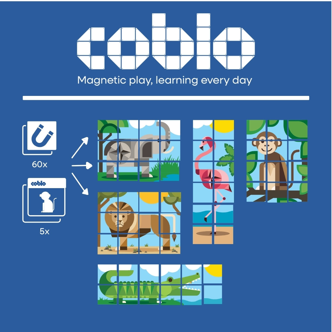 Coblo Toppers Dieren 60 stuks (1 omdoos: 20 stuks)