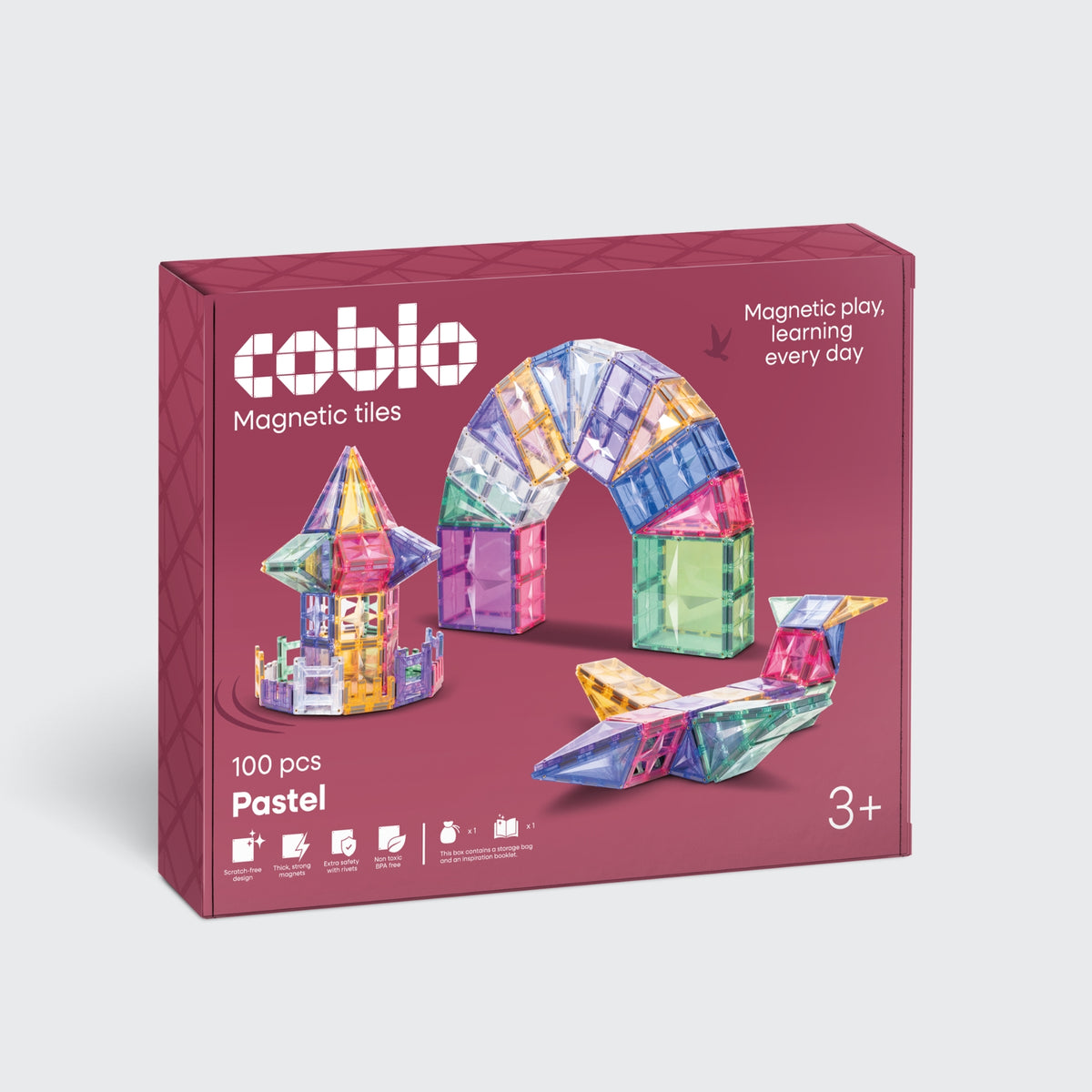 Coblo Pastel 100 stenen (1 omdoos: 5 stuks)