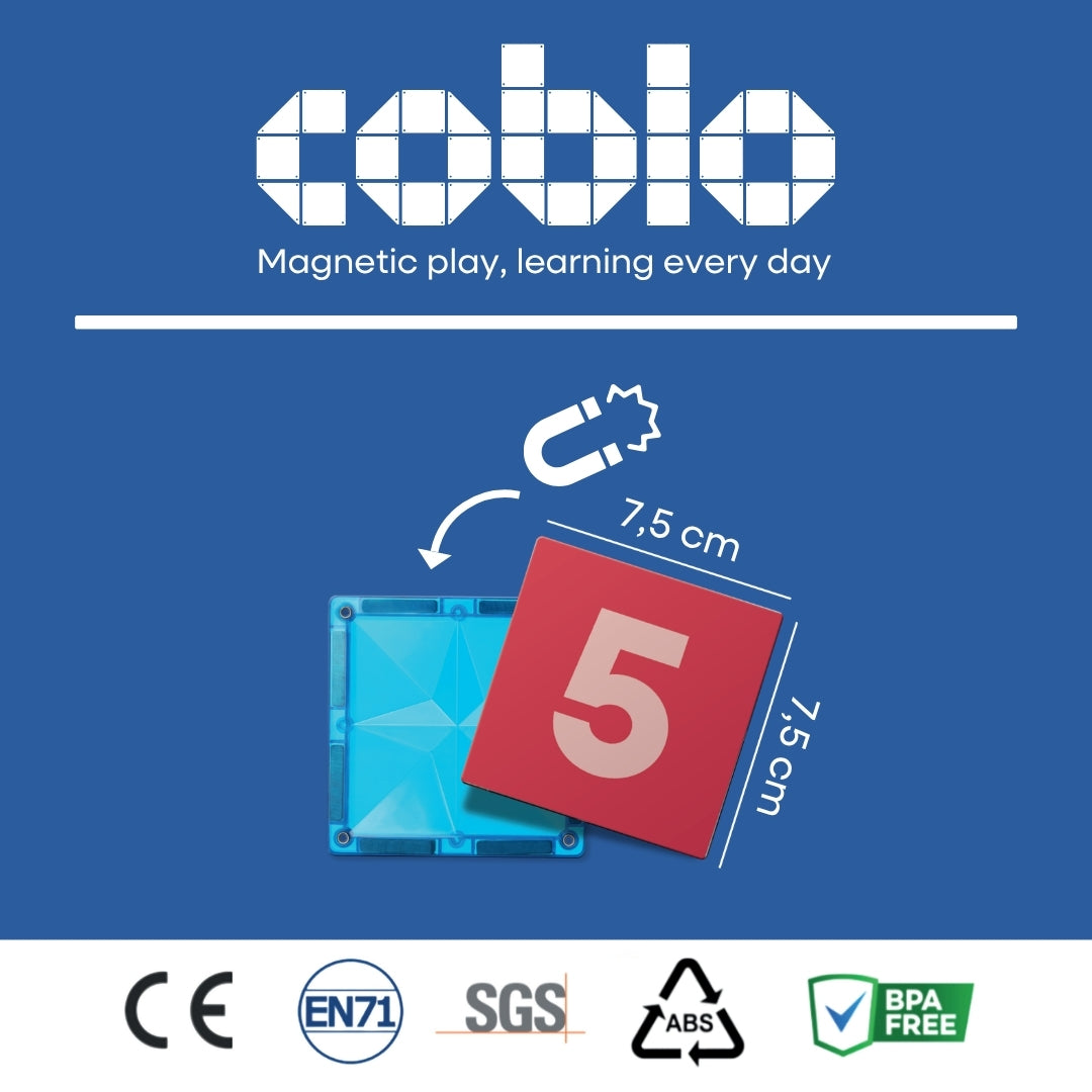 Coblo Toppers Cijfers 60 stuks (1 omdoos: 20 stuks)