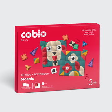 Coblo Mini Mozaïek - 40 tegels & 60 toppers  (1 omdoos: 24 stuks)