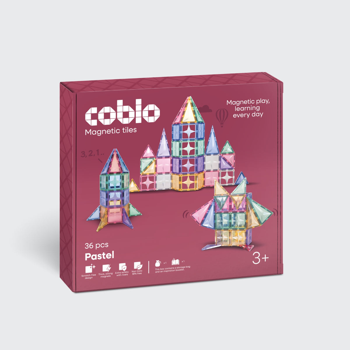 Coblo Pastel 36 stenen (1 omdoos: 12 stuks)