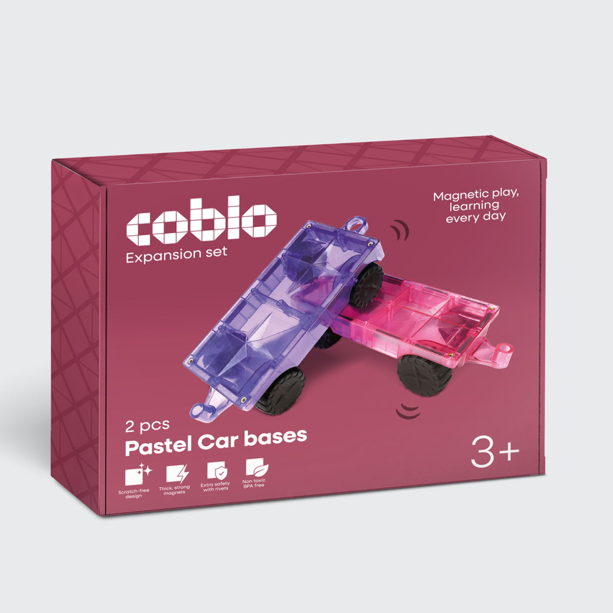 Coblo Pastel Auto-onderstellen 2 stuks (1 omdoos: 36 stuks)