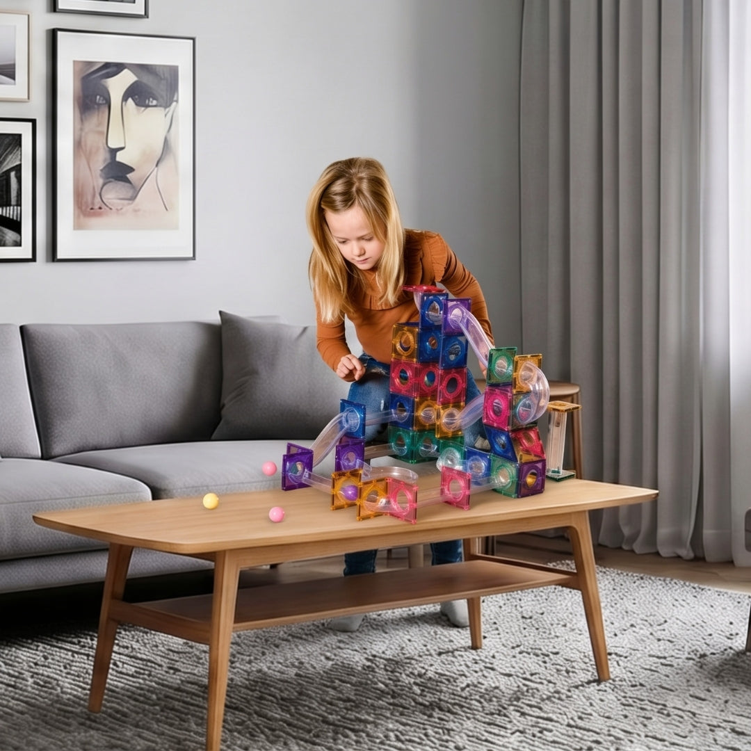 Coblo Pastel Knikkerbaan 100 onderdelen (1 omdoos: 5 stuks)