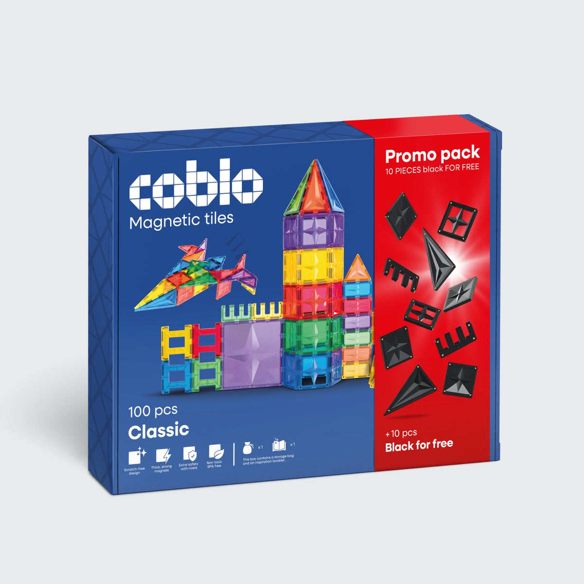 Coblo Promopack: 10 zwarte tegels GRATIS bij 100 stuks classic! (1 omdoos: 5 stuks)