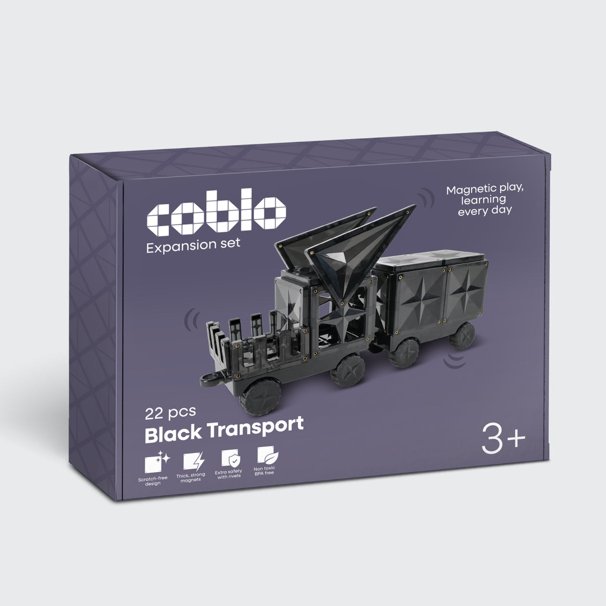 Coblo Zwart 22 stenen (1 omdoos: 16 stuks)